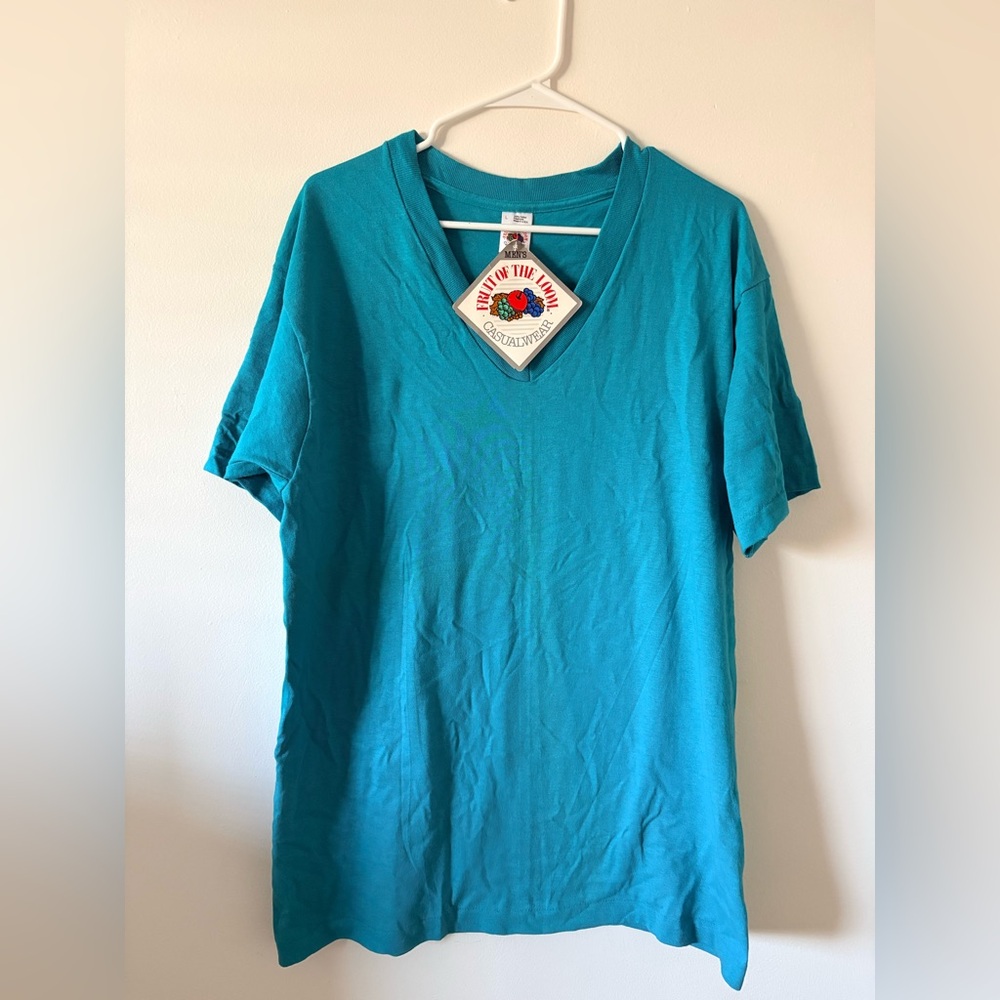 Deadstock vintage deep-V T-shirt